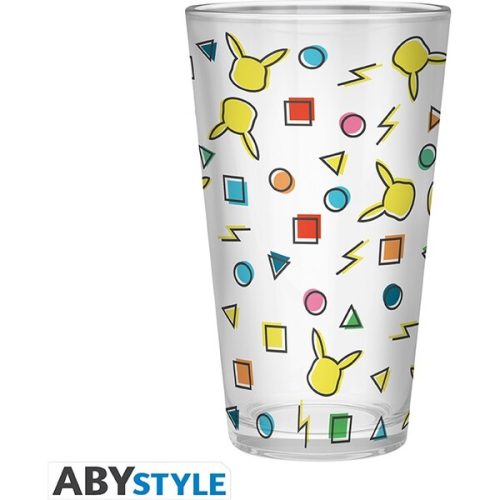 Sklenice Pokémon - Pikachu Pattern 400 ml Abysse Corp