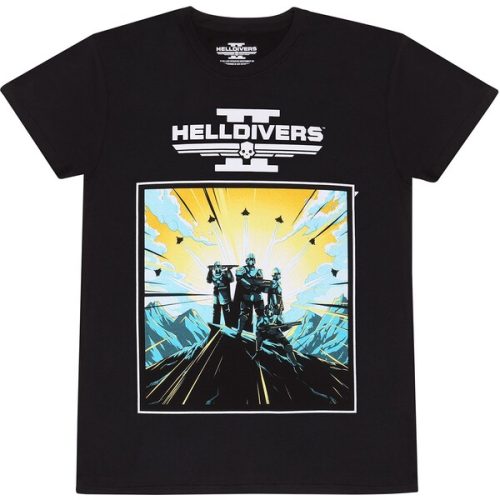 Tričko Helldivers 2 - 2D Art And Logo XL Heroes inc