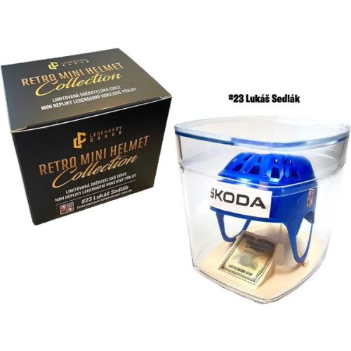 Replika Retro Mini Helmet - Lukáš Sedlák #23 (limitovaná edice /99) Legendary Cards