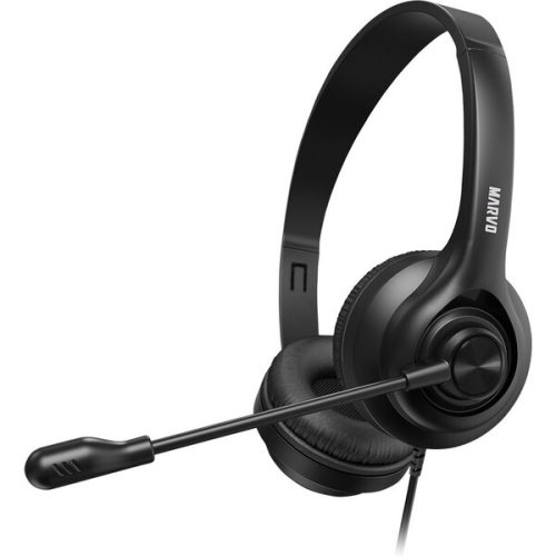 Marvo HP1001 sluchátka s mikrofonem černá Marvo
