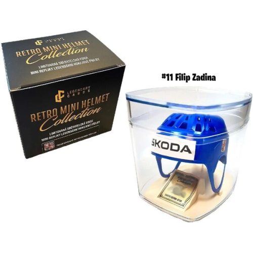 Replika Retro Mini Helmet - Filip Zadina #11 (limitovaná edice /99) Legendary Cards