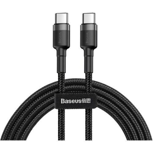 Baseus Cafule kabel USB-C PD 2.0 60W (20V/3A) 1m šedý/černý BASEUS