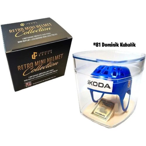 Replika Retro Mini Helmet - Dominik Kubalík #81 (limitovaná edice /99) Legendary Cards