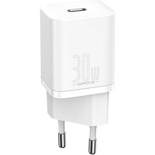 Baseus Rychlonabíječka do sítě Super Si USB-C PD QC 30W bílá BASEUS