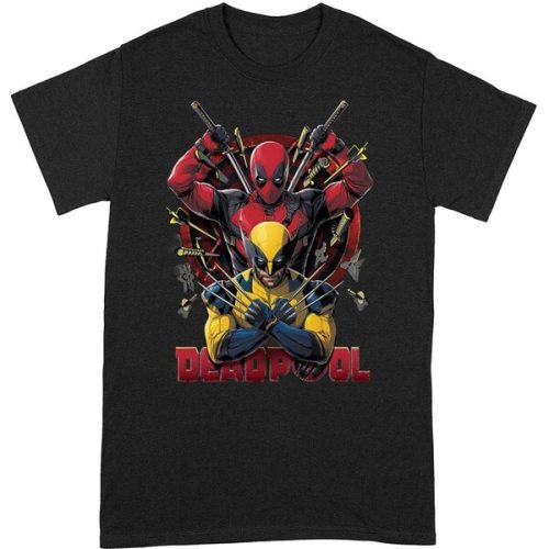 Tričko Deadpool - Deadpool And Wolverine Pose L PC Merch