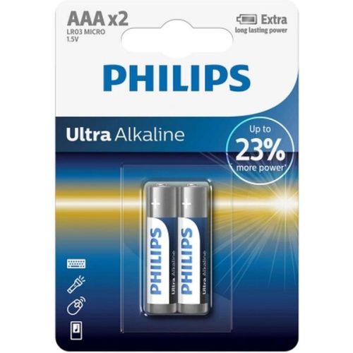 Philips LR03E2B/10 Ultra Alkaline 2x AAA baterie Philips