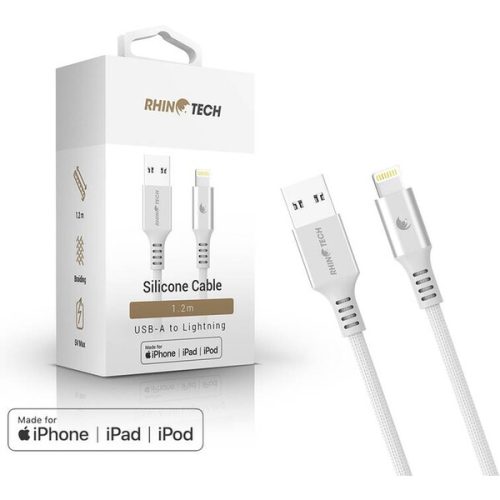 RhinoTech LITE MFi kabel s nylonovým opletem USB-A na Lightning 1.2m