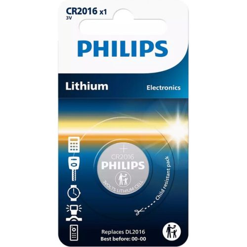 Philips CR2016/01B Lithiová baterie knofliková CR2016 (3V) Philips