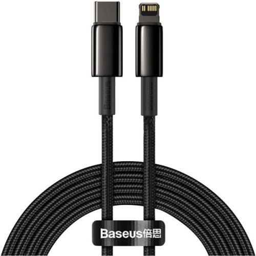 Baseus Tungsten Gold kabel USB-C/Lightning (PD) 20W 2m černý BASEUS