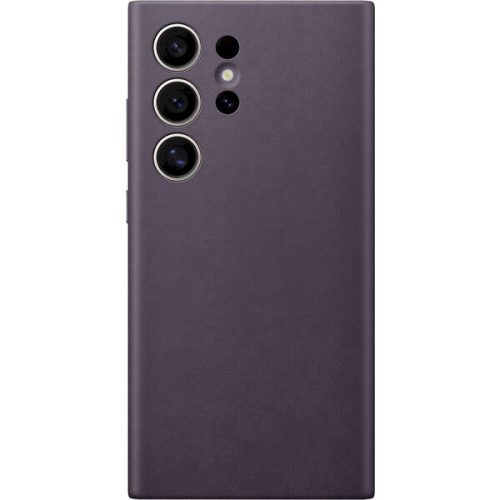 Samsung Vegan Leather Case Galaxy S24 Ultra Tmavě fialový Samsung