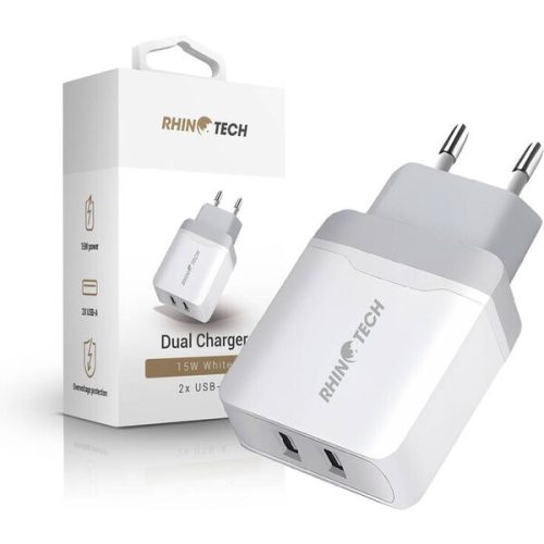 RhinoTech LITE duální USB-A nabíjecí adaptér 15W
