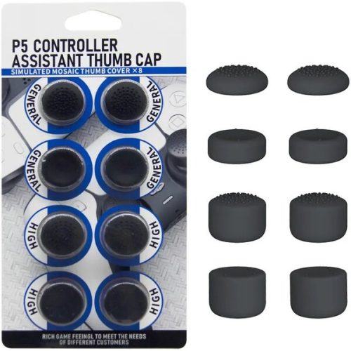 HonSon krytky ovládacích páček pro ovladače PS5 černé (8ks) HONSON GROUP ELECTRONIC CO.