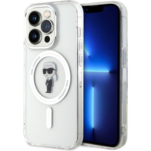 Karl Lagerfeld IML Ikonik MagSafe Kryt iPhone 15 Pro čirý Karl Lagerfeld