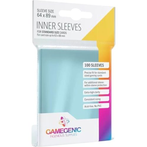 Gamegenic - Inner Sleeves měkké obaly na karty 100ks čiré Gamegenic