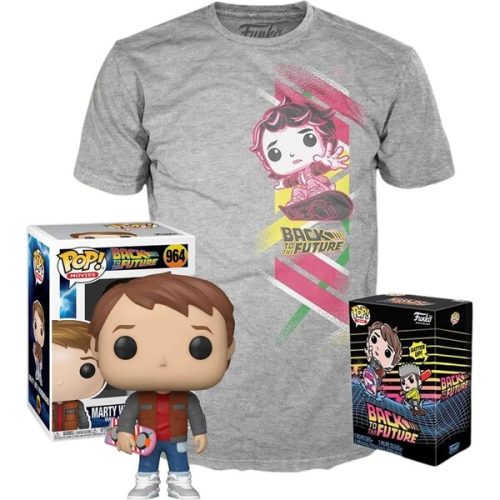 Funko POP! & Tee: Back to the Future - Marty w/Hoverboard S Funko
