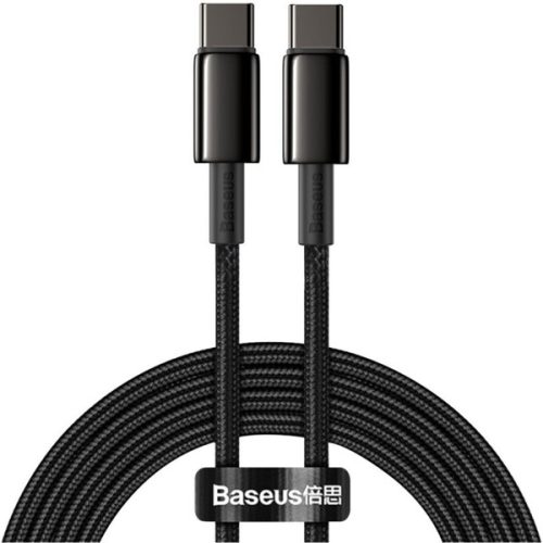 Baseus Tungsten Gold kabel USB-C/USB-C 100W 2m černý BASEUS