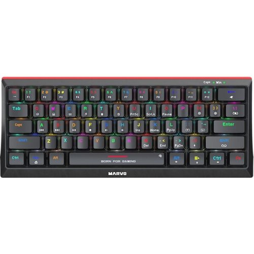 Marvo KG962G EN - R mechanická herní klávesnice TKL RGB (US) černá Marvo