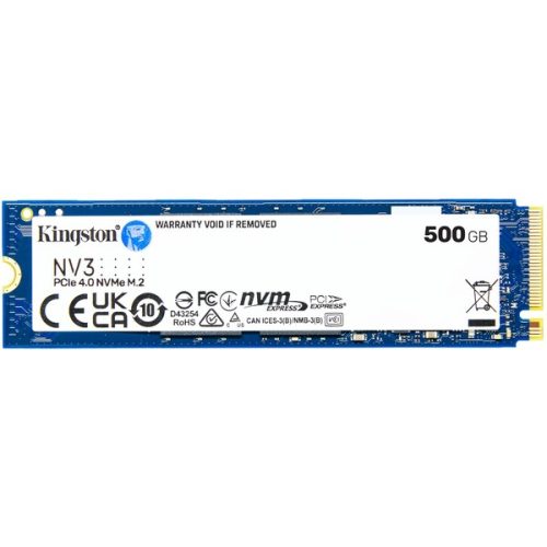 Kingston SSD NV3 500GB NVMe™ PCIe M.2 2280 (5000/3000MB/s) Kingston
