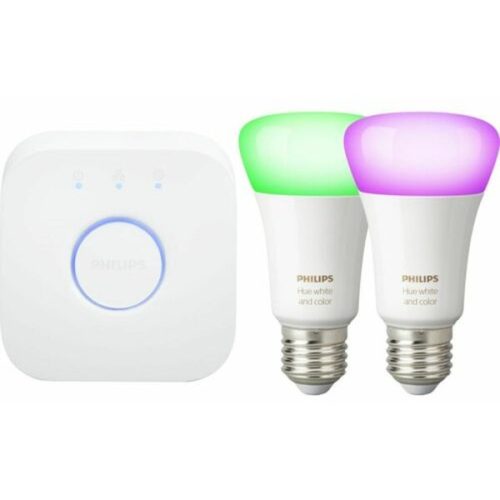Philips Hue White and Color Ambience set 2 žárovek EU E27/A60 + bridge Philips