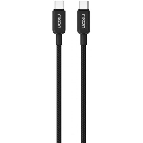 Rixon datový a nabíjecí kabel USB-C/USB-C nylon PD60W Rixon