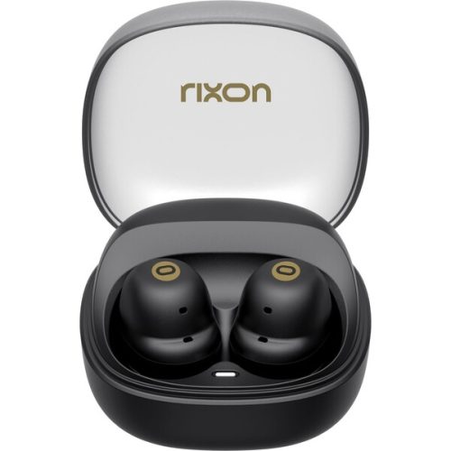 Rixon AirShots mini silikonová bezdrátová sluchátka černá Rixon