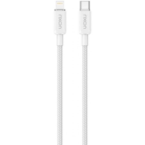 Rixon datový a nabíjecí kabel USB-C/Lightning nylon PD27W Rixon