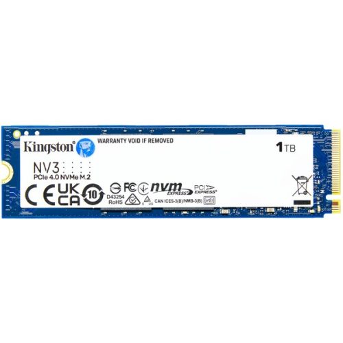 Kingston SSD 1000GB NV3 NVMe™ PCIe M.2 2280 (6000/4000MB/s) Kingston