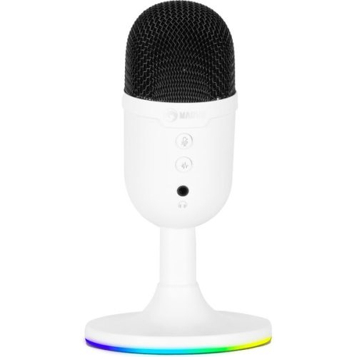 Marvo MIC-06 RGB streamovací mikrofon bílý Marvo