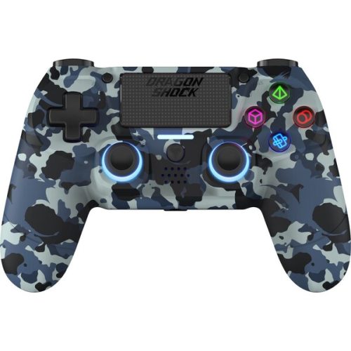 DragonShock Mizar bezdrátový ovladač PS4 Blue Camo DragonShock
