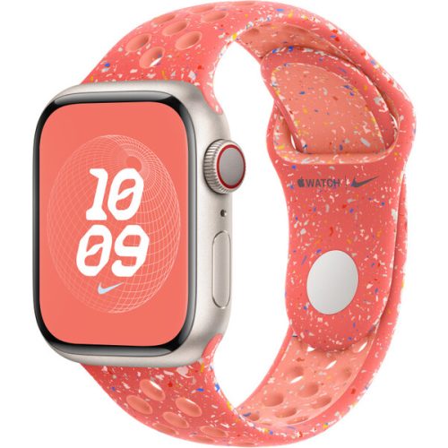 Apple Watch 41/40/38mm žhavě oranžový sportovní řemínek Nike S/M Apple