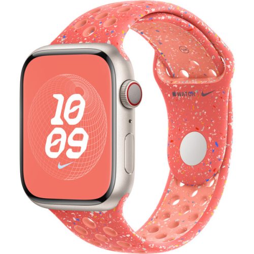 Apple Watch 49/45/44/42mm žhavě oranžový sportovní řemínek Nike S/M Apple