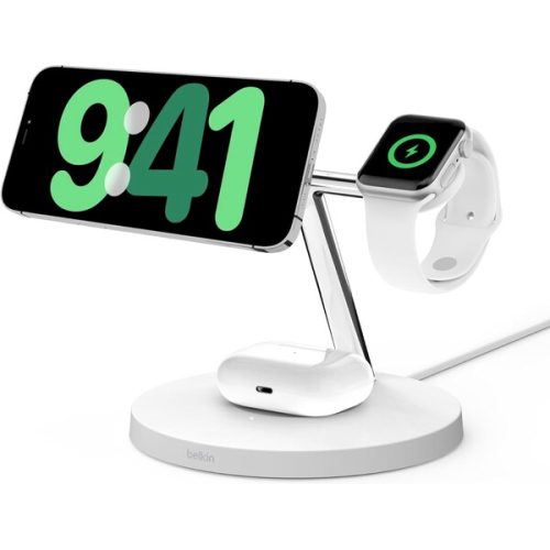 Belkin BOOST CHARGE™ PRO MagSafe 3v1 (Qi2) nabíjecí stanice bílá BELKIN