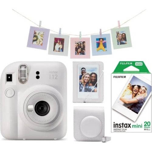 Fujifilm Instax Mini 12 bílý + Mini 12 ACC kit + 2x10 film Fujifilm