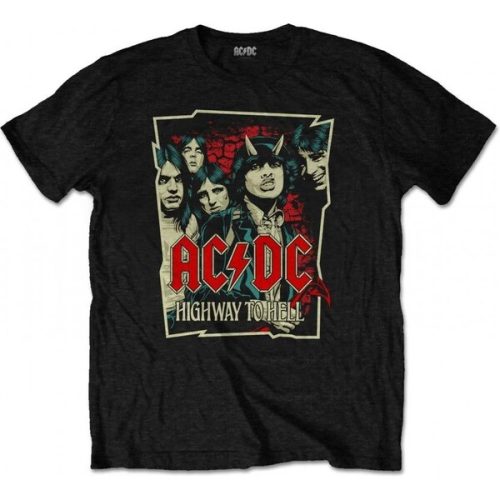 Tričko AC/DC - Highway To Hell L Cure Pink distribuce