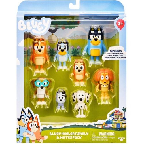 Set akčních figurek Bluey 8-Pack Bluey