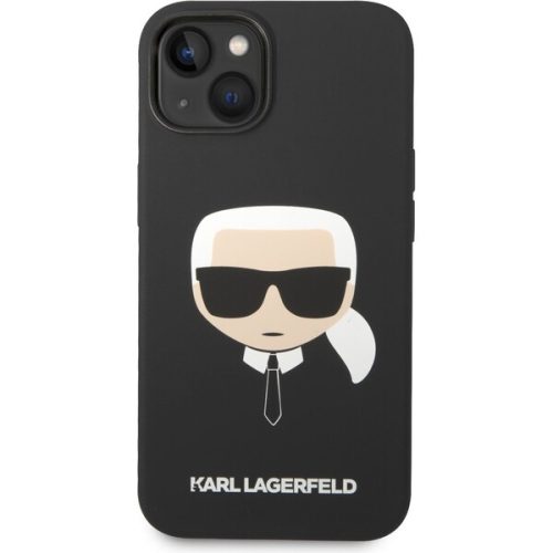 Karl Lagerfeld MagSafe kryt Liquid Silicone Karl Head iPhone 14 Plus černý Karl Lagerfeld