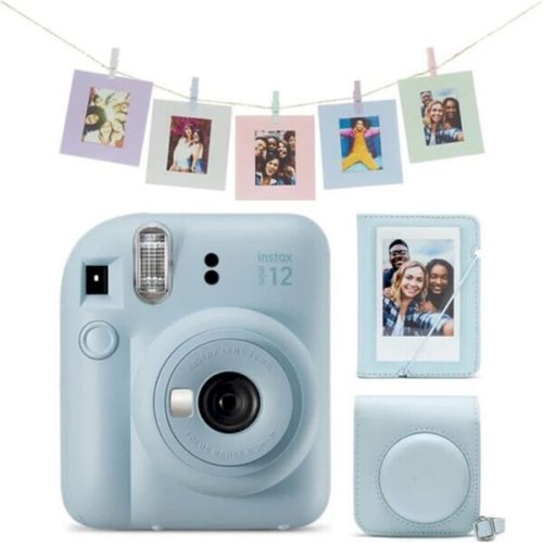 Fujifilm Instax Mini 12 modrý + Mini 12 ACC kit + 2x10 film Fujifilm