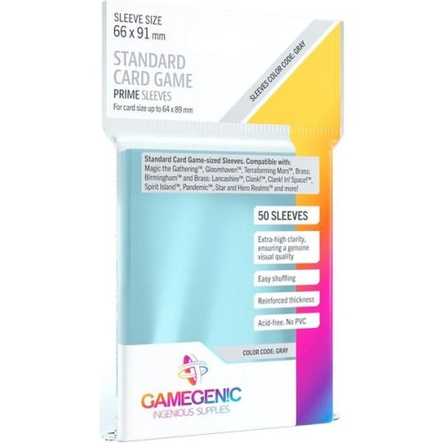 Gamegenic Prime Standard Card Sleeves 66 x 91 mm čiré obaly na karty (50 sleevů) Gamegenic