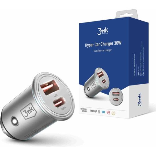 3mk Hyper Car Charger 30W nabíječka do auta