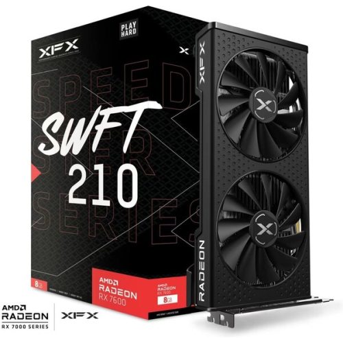 XFX Speedster SWFT 210 AMD Radeon RX 7600 CORE 8GB GDDR6 XFX