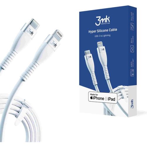 3mk Hyper Silicone Cable USB-C/Lightning datový kabel
