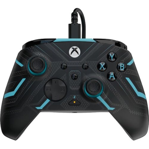 PDP Rematch Glow Titan Steel drátový ovladač černý (Xbox/PC) PDP