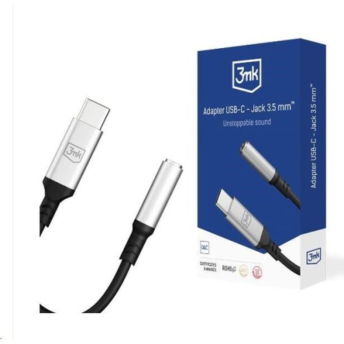 3mk Adaptér USB-C/Jack 3
