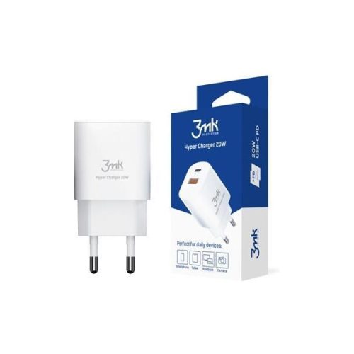 3mk Hyper Charger 20W síťová nabíječka bílá 3mk