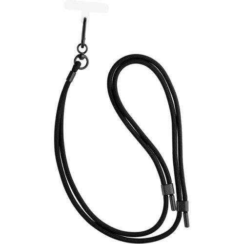 FIXED NeckUni univerzální šňůrka pro telefony se zadním krytem černá FIXED