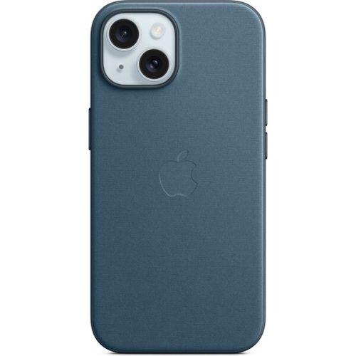 Apple kryt z tkaniny FineWoven s MagSafe na iPhone 15 tichomořsky modrý Apple