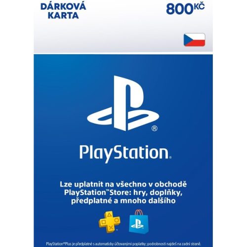 Sony PlayStation - Dárková Karta 800 Kč (online kód) Sony