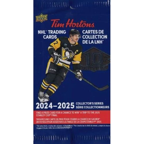 Hokejové karty 2024-25 Upper Deck Tim Hortons Hockey Hobby Balíček Upper Deck
