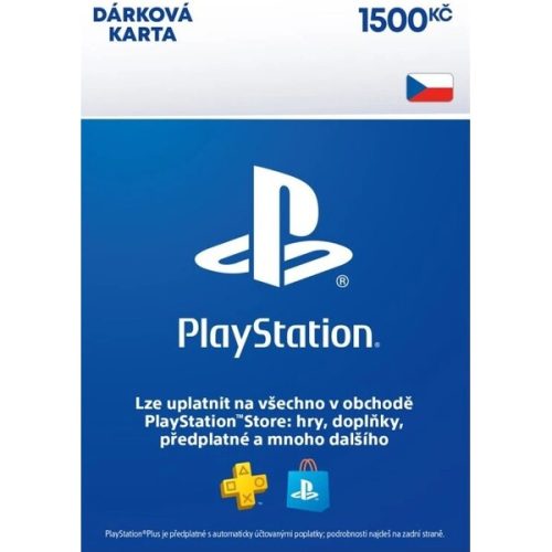 Sony PlayStation - Dárková Karta 1500 Kč (online kód) Sony