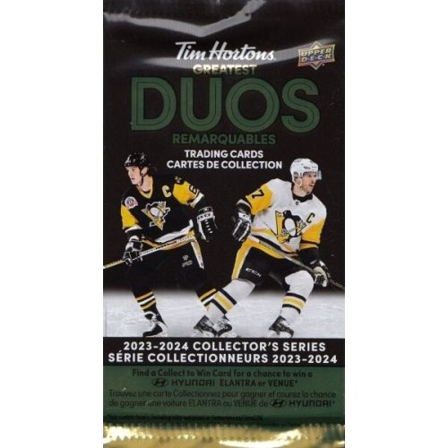 Hokejové karty 2023-24 Upper Deck Tim Hortons Greatest Duos Hockey Hobby Balíček Upper Deck